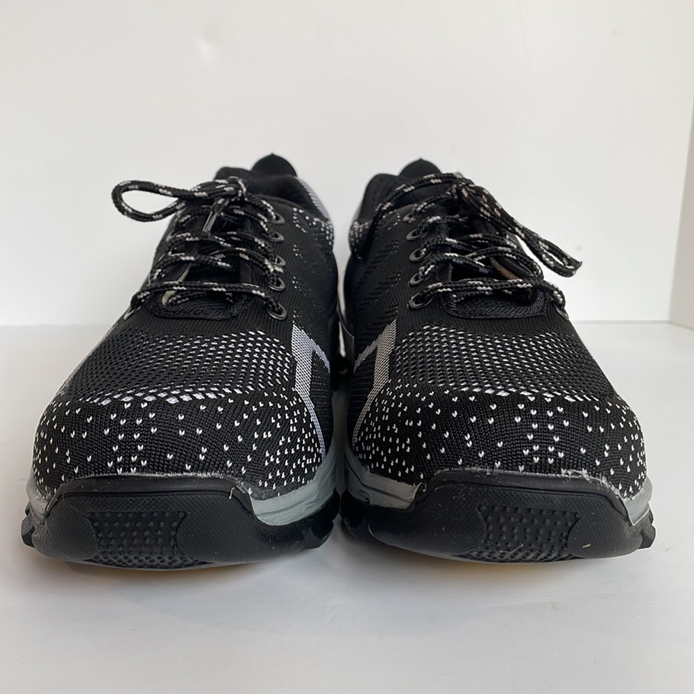 Safety shoes steel toe laced up heavy duty nonslip sole work shoes size 10 - Picture 6 of 12